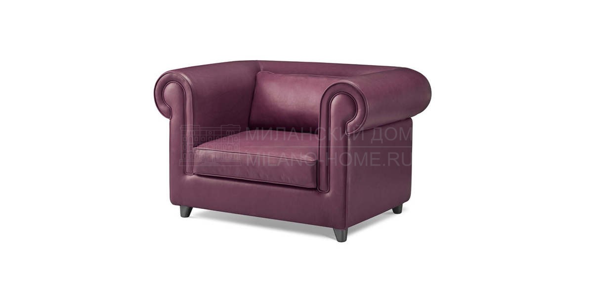 Кожаное кресло Portofino armchair из Италии фабрики GHIDINI 1961