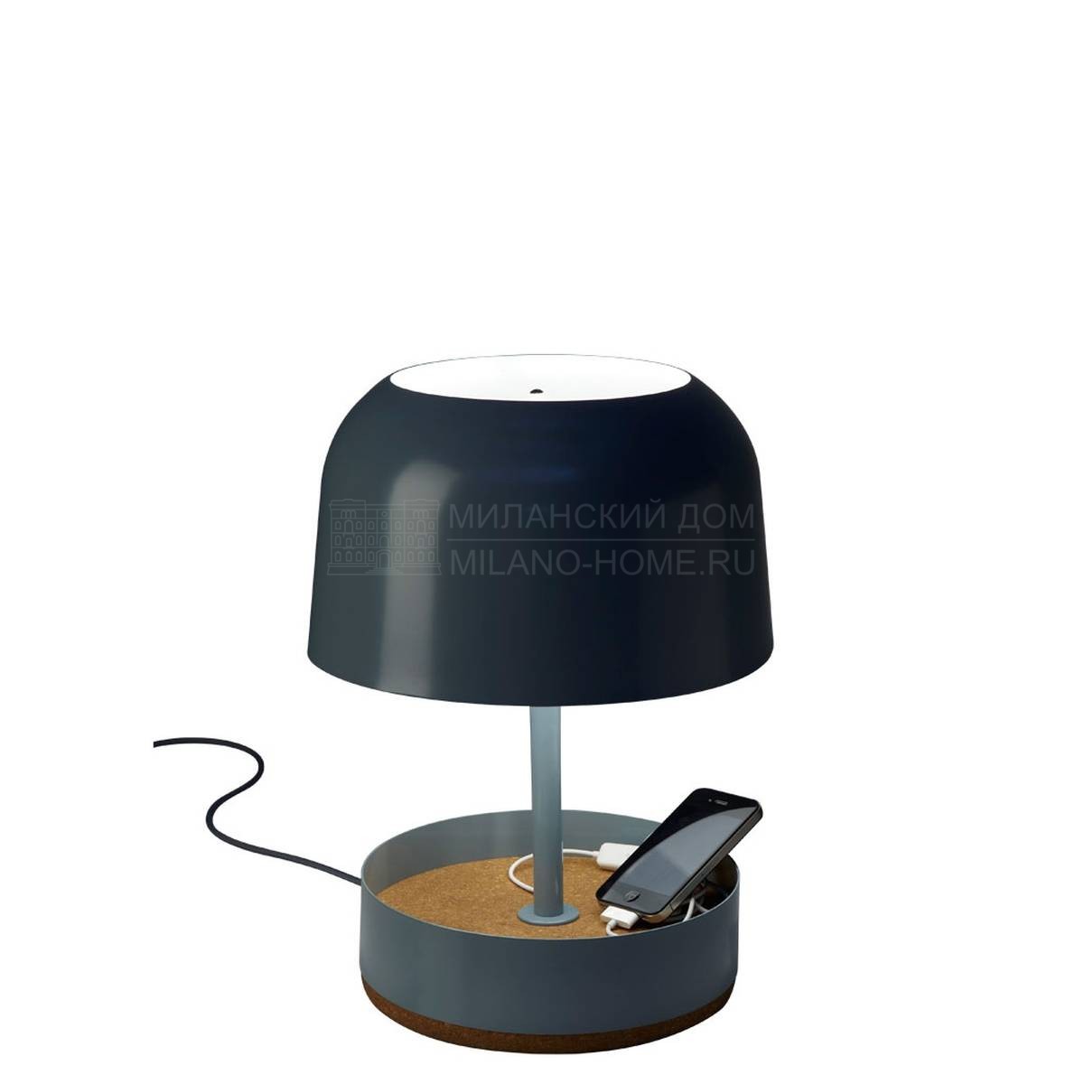 Настольная лампа Hodge podge usb gm grey table lamp из Франции фабрики FORESTIER