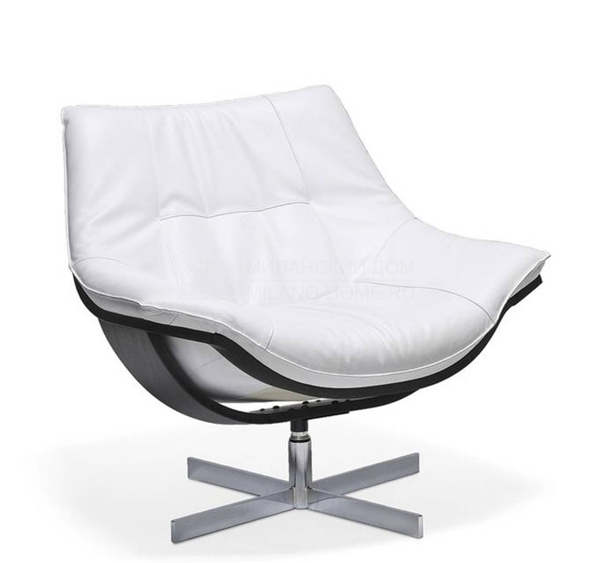 Кожаное кресло Flight armchair из Франции фабрики ROCHE BOBOIS