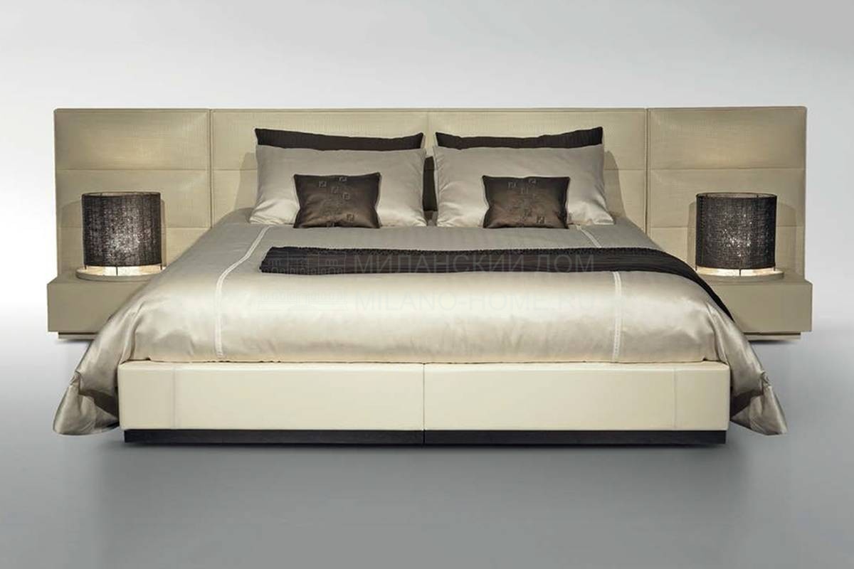 Кровать с мягким изголовьем Urano 2  из Италии фабрики FENDI Casa