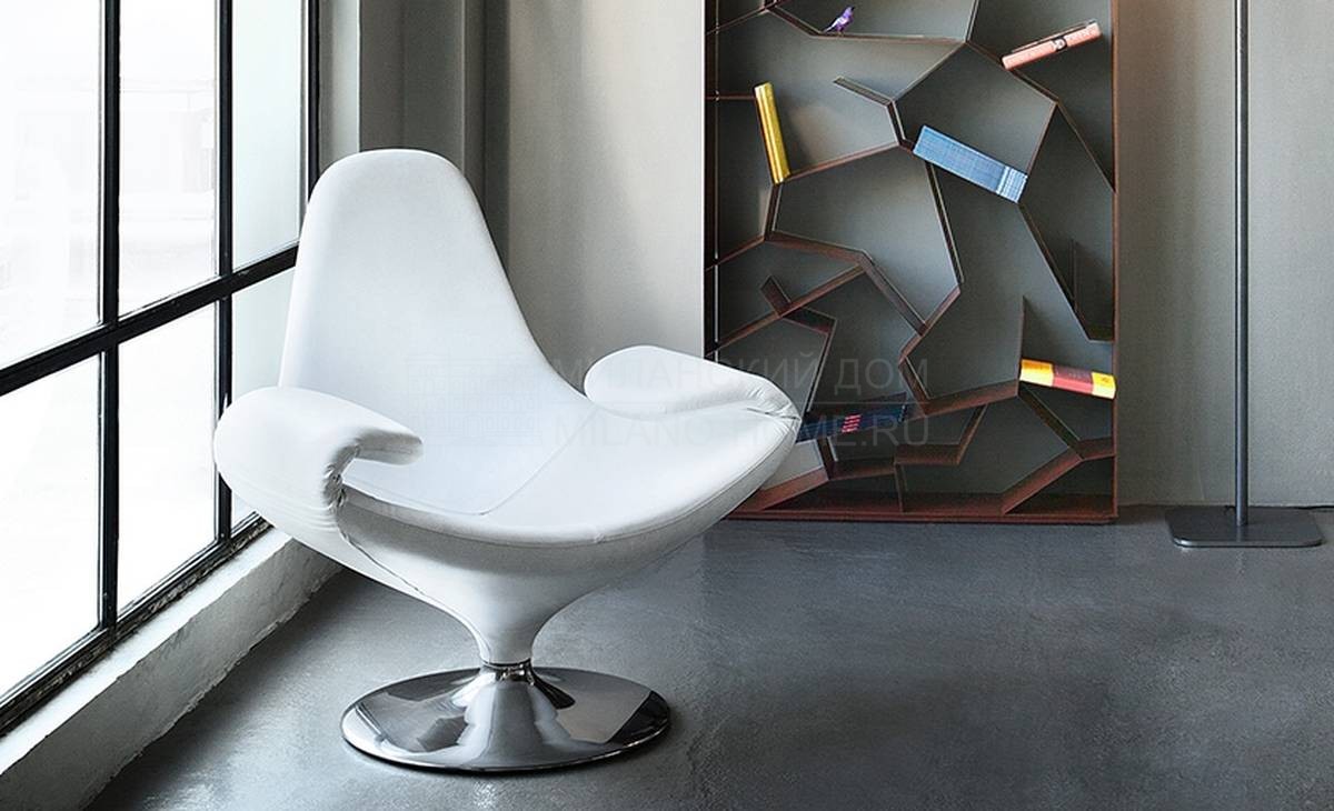Кожаное кресло Calla armchair leather из Италии фабрики PAOLO CASTELLI