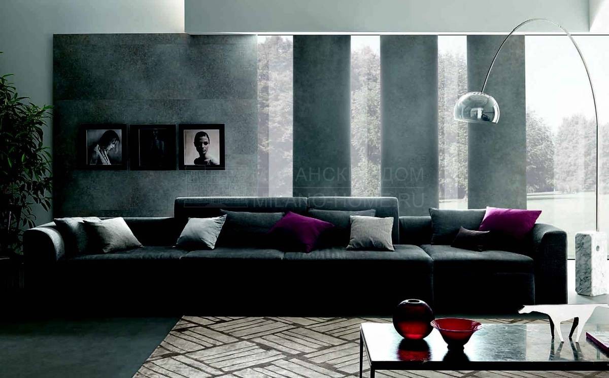 Прямой диван Montecarlo/sofa из Италии фабрики MISURA EMME
