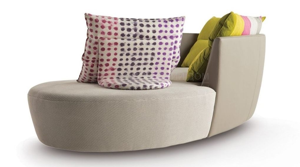 Прямой диван Reportage rounded 4-seat sofa из Франции фабрики ROCHE BOBOIS