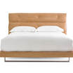 Кожаная кровать Tufted bed