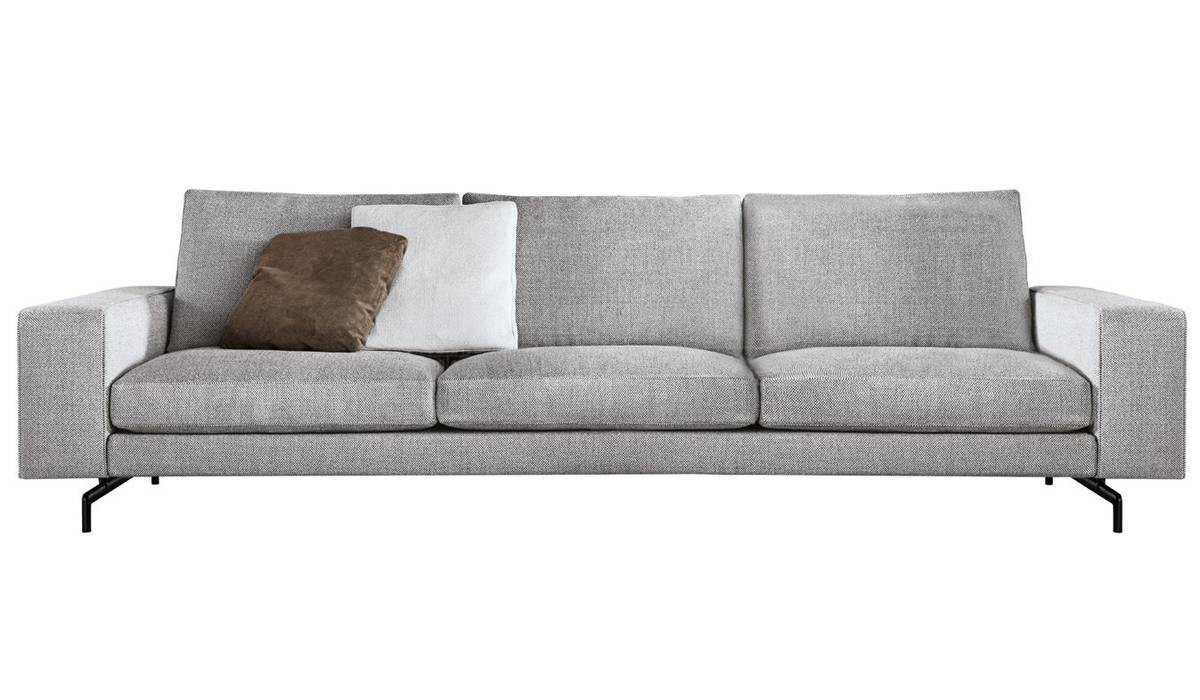 Прямой диван Sherman  из Италии фабрики MINOTTI
