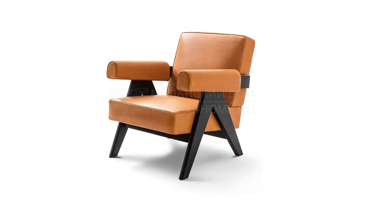 Кожаное кресло Capitol complex armchair leather из Италии фабрики CASSINA