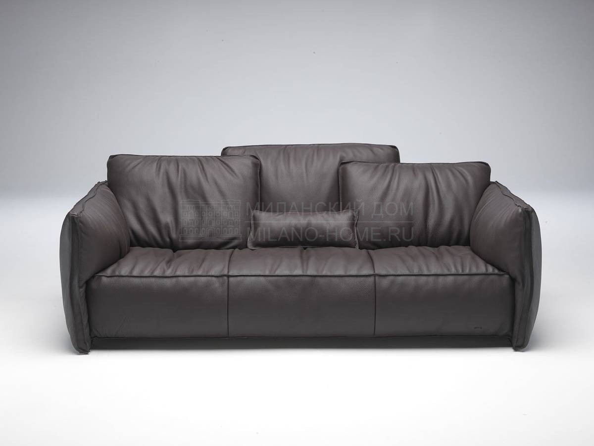 Прямой диван Fluon divano leather из Италии фабрики DOMODINAMICA