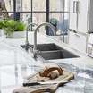 Раковина Top mounted rectangular sink with divider — фотография 2