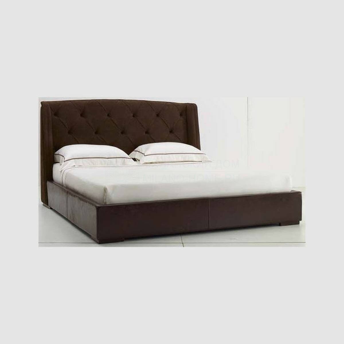 Кровать с мягким изголовьем Damien Bed из Италии фабрики ULIVI