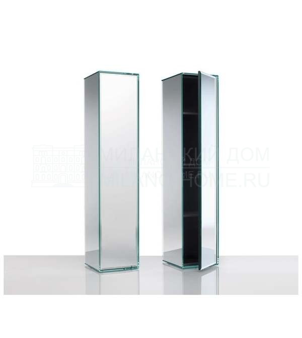 Книжный шкаф Prism Mirror Mobile Storage из Италии фабрики GLAS ITALIA