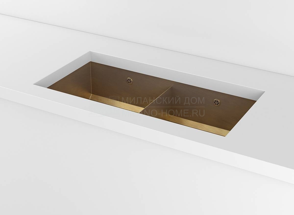 Раковина Undermounted rectangular sink with divider  из Италии фабрики OFFICINE GULLO