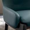 Кожаный стул Devon blue chair — фотография 3