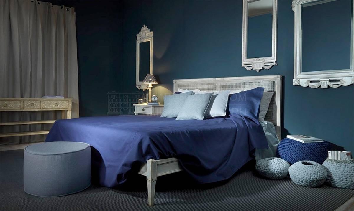 Кровать с деревянным изголовьем Letto 160 art.7530 из Италии фабрики SALDA