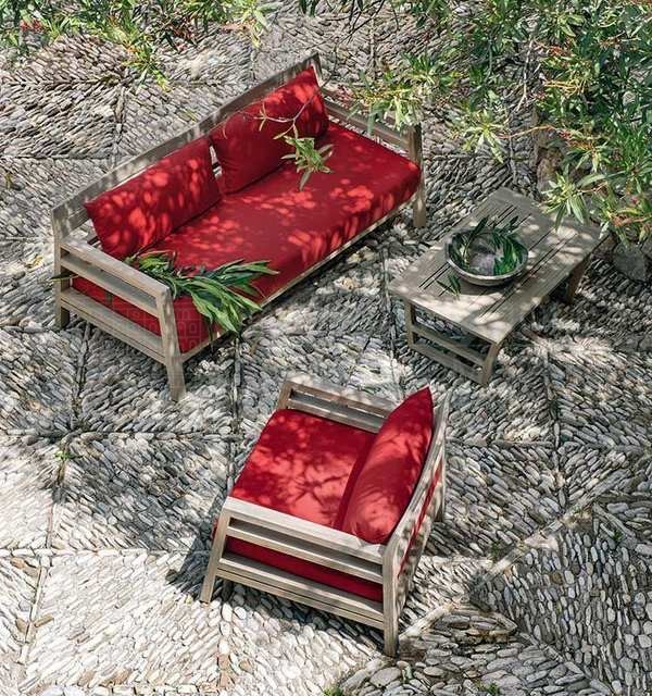 Прямой диван Costes 3 seater sofa  из Италии фабрики ETHIMO