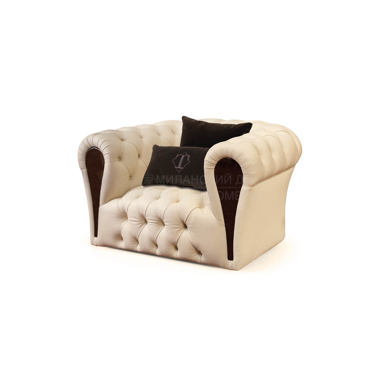 Кожаное кресло Mayfair armchair из Италии фабрики TURRI