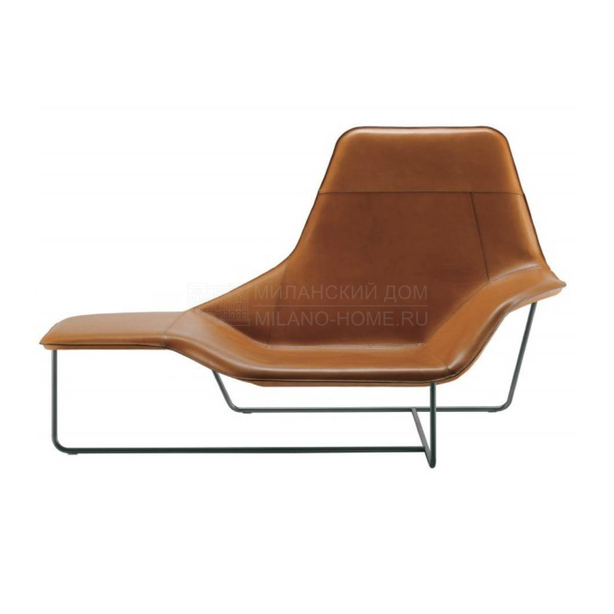 Кожаное кресло Lama armchair leather из Италии фабрики ZANOTTA
