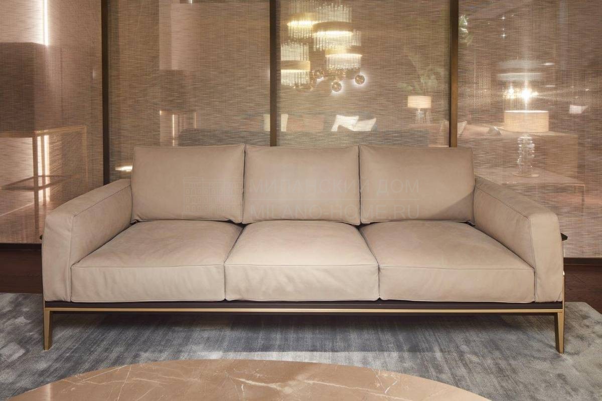 Прямой диван Victor sofa leather из Италии фабрики PAOLO CASTELLI