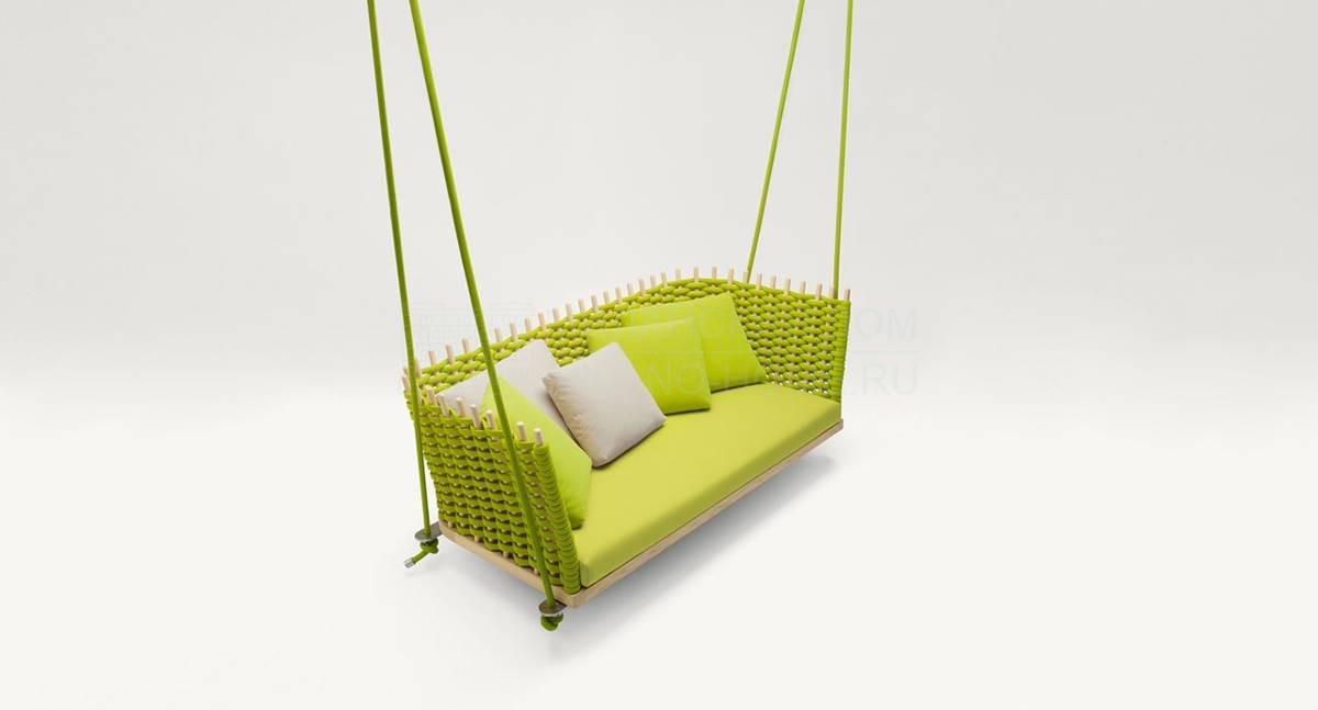 Кресло-качалка Wabi/lawn-swing из Италии фабрики PAOLA LENTI