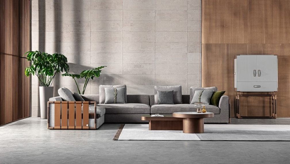 Модульный диван Anzio sofa из Италии фабрики MERONI & COLZANI