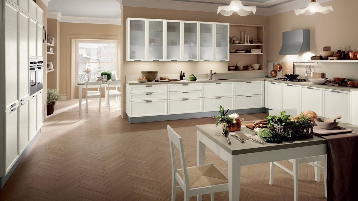 Белая кухня Atelier White из Италии фабрики SCAVOLINI
