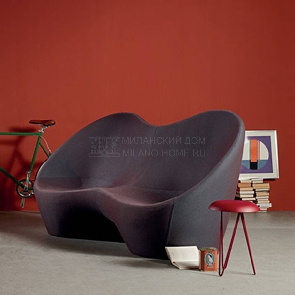 Прямой диван Kouch / art.CM8691 из Италии фабрики CASAMANIA
