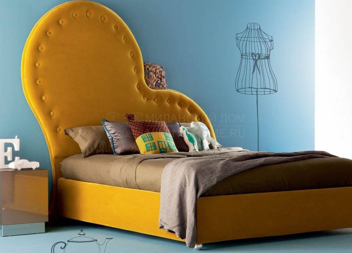 Кровать с мягким изголовьем Valentino / art.CR/672-I из Италии фабрики CREAZIONI