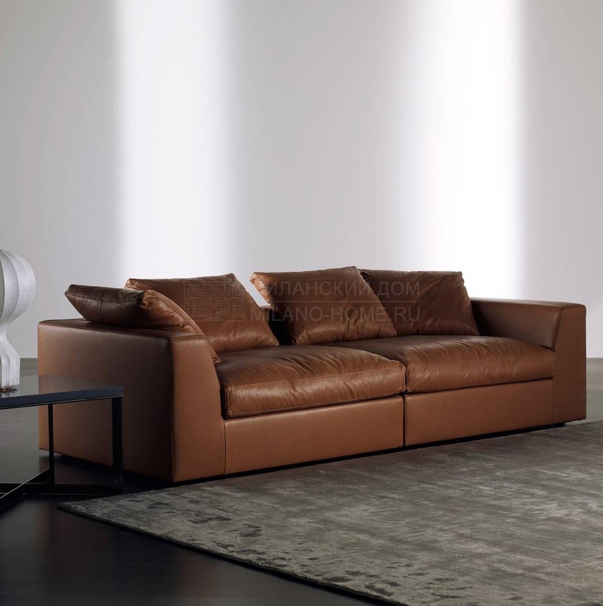Модульный диван Louis leather plus из Италии фабрики MERIDIANI