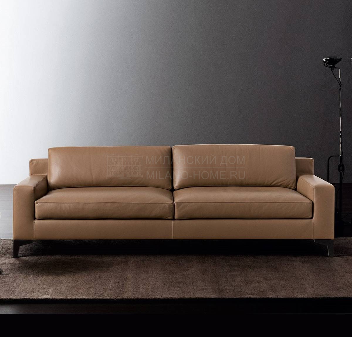 Прямой диван Prince straight leather из Италии фабрики MERIDIANI