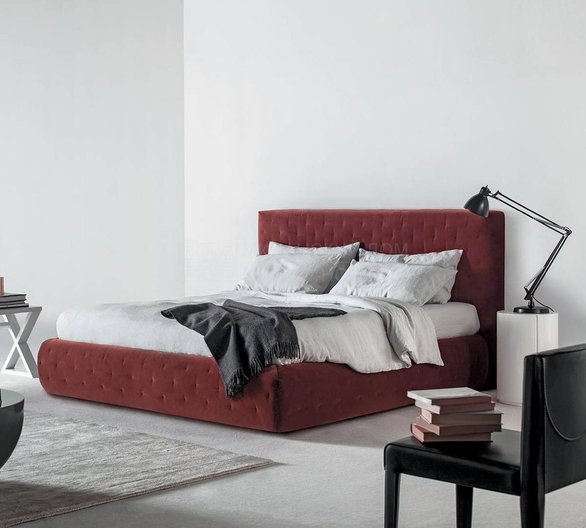 Кровать с мягким изголовьем Tuyo 120 из Италии фабрики MERIDIANI