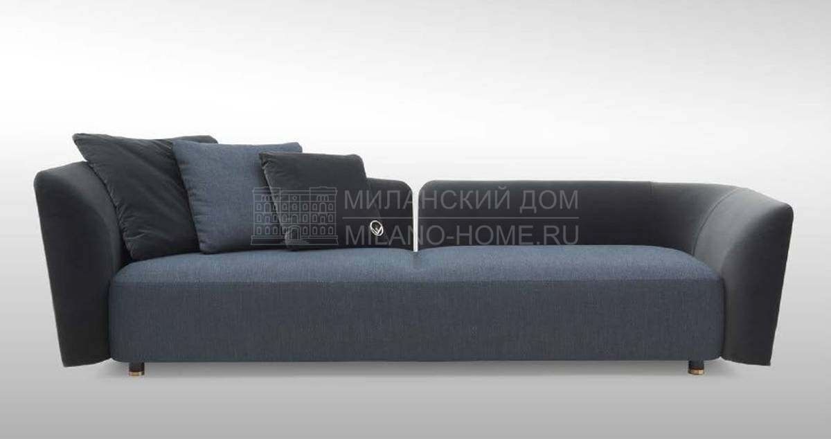 Прямой диван Ceasar sofa gray из Италии фабрики FENDI Casa