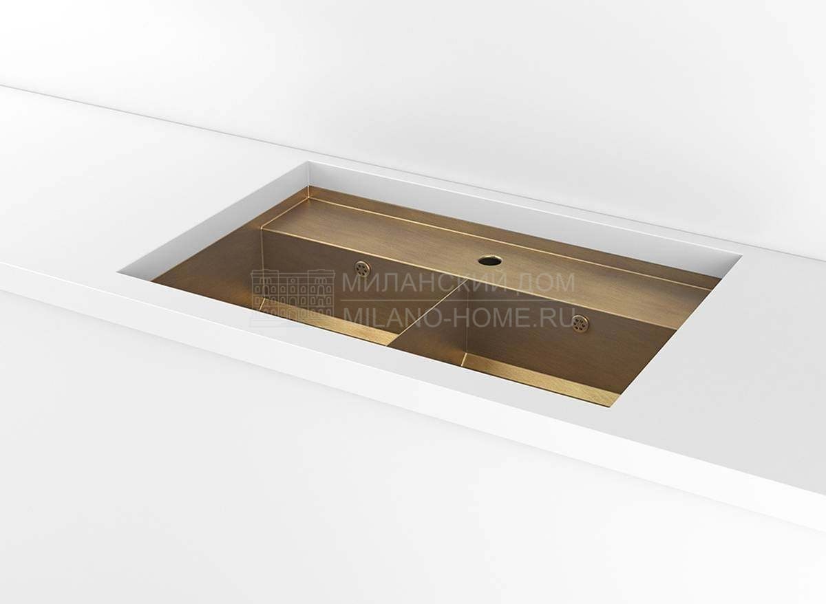 Раковина Undermounted rectangular sink with step and divider  из Италии фабрики OFFICINE GULLO