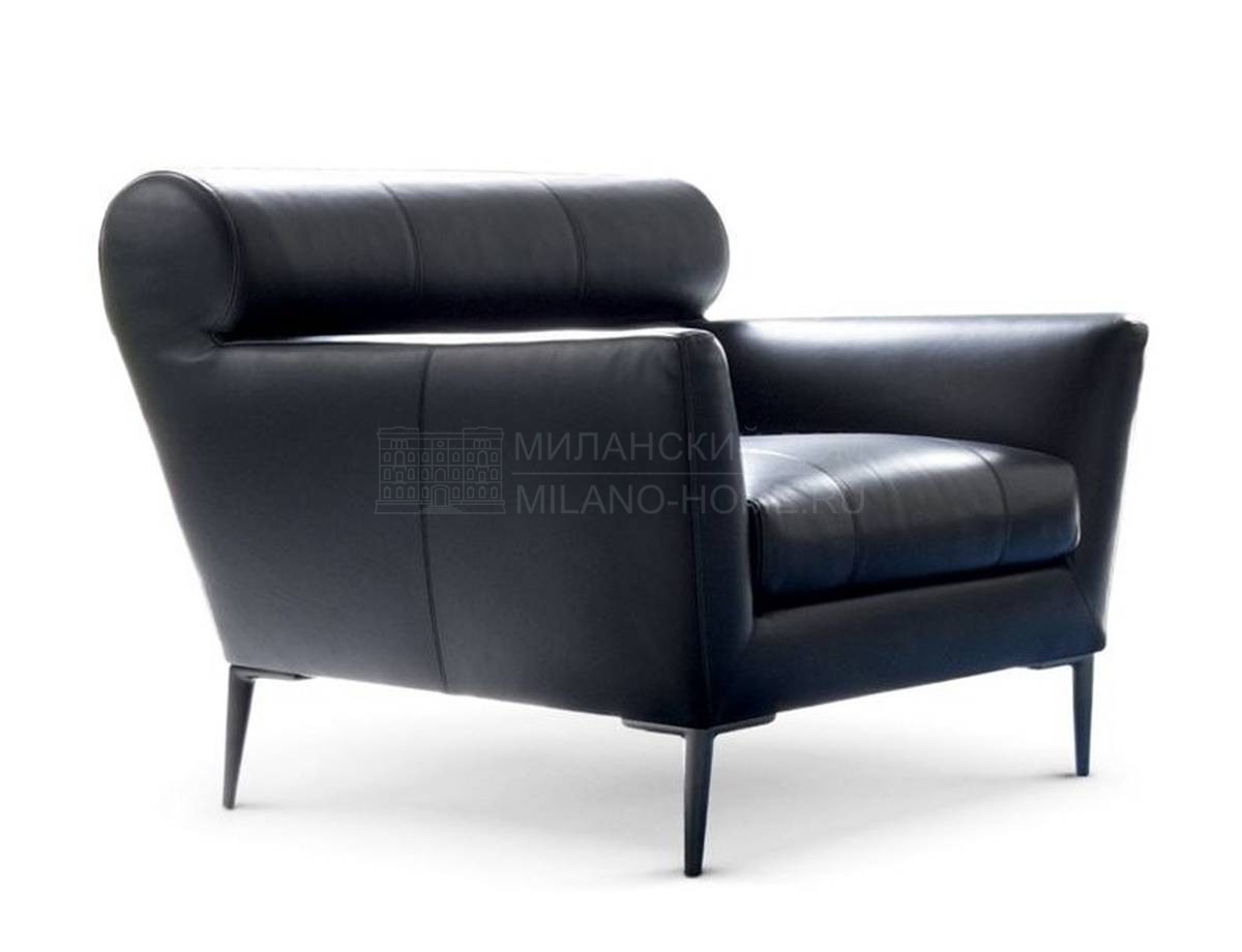 Кожаное кресло Virgule armchair из Франции фабрики ROCHE BOBOIS