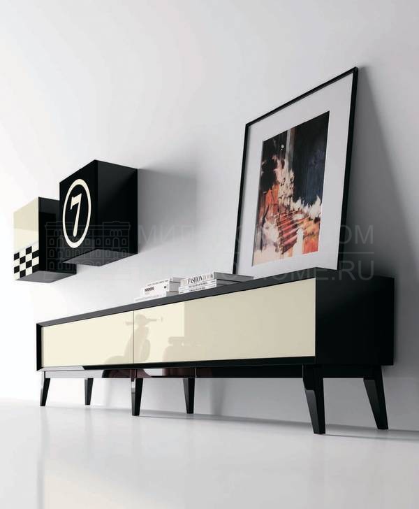 Мебель для ТВ Smoke Piano & Rojo Piano/TV table из Испании фабрики LA EBANISTERIA