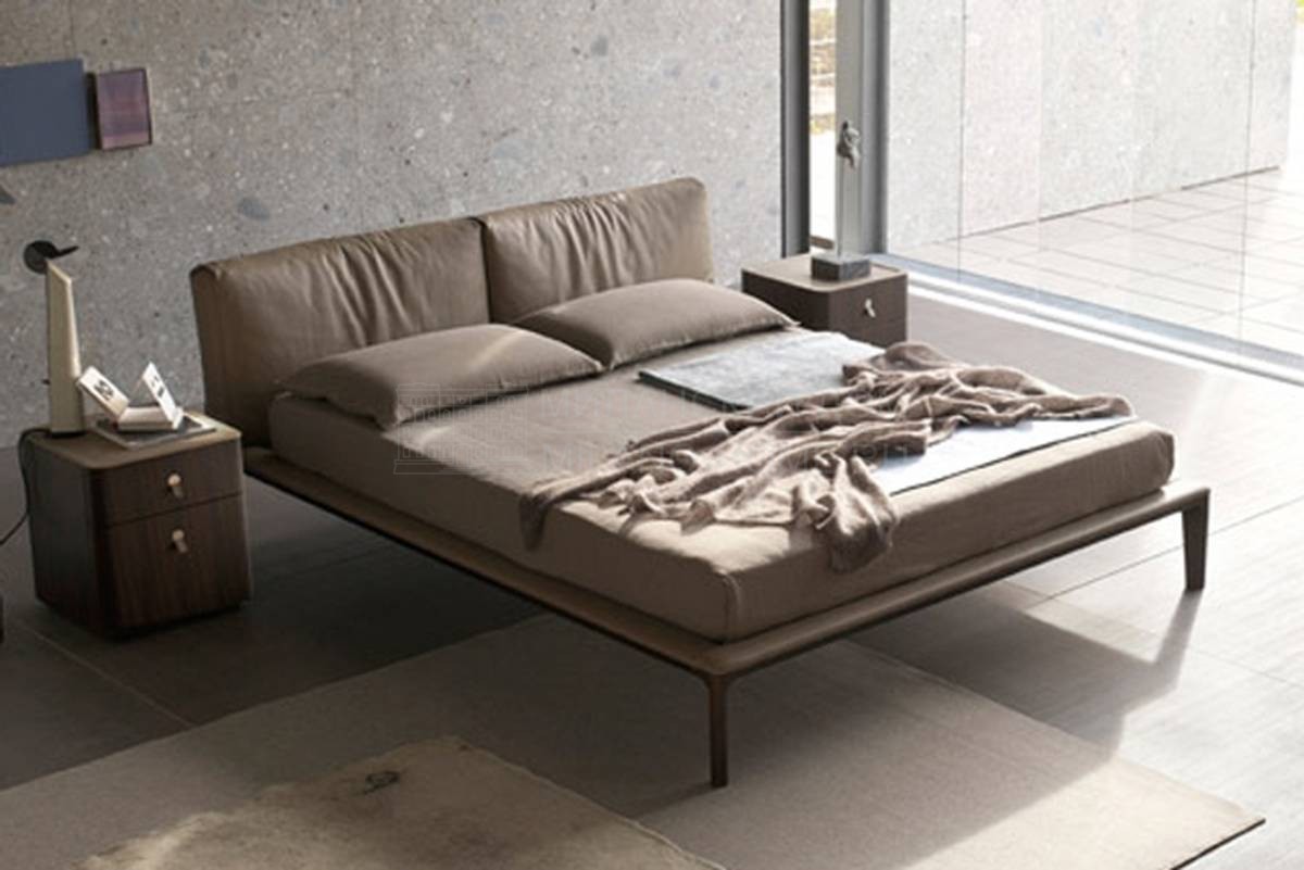 Кровать с мягким изголовьем Join Art LJK, LJE, LJQ из Италии фабрики ALIVAR