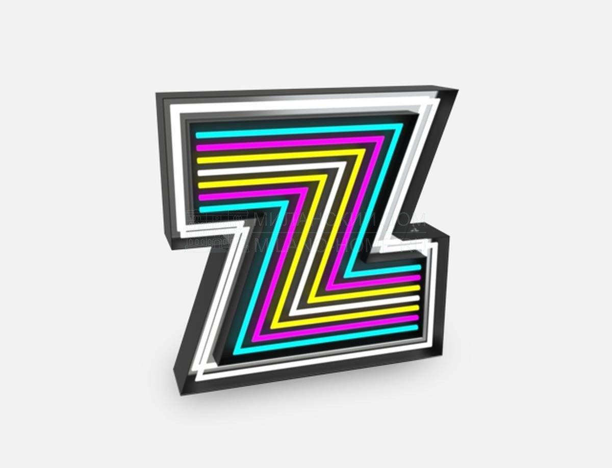 Торшер Neon Letter Z из Португалии фабрики DELIGHTFULL