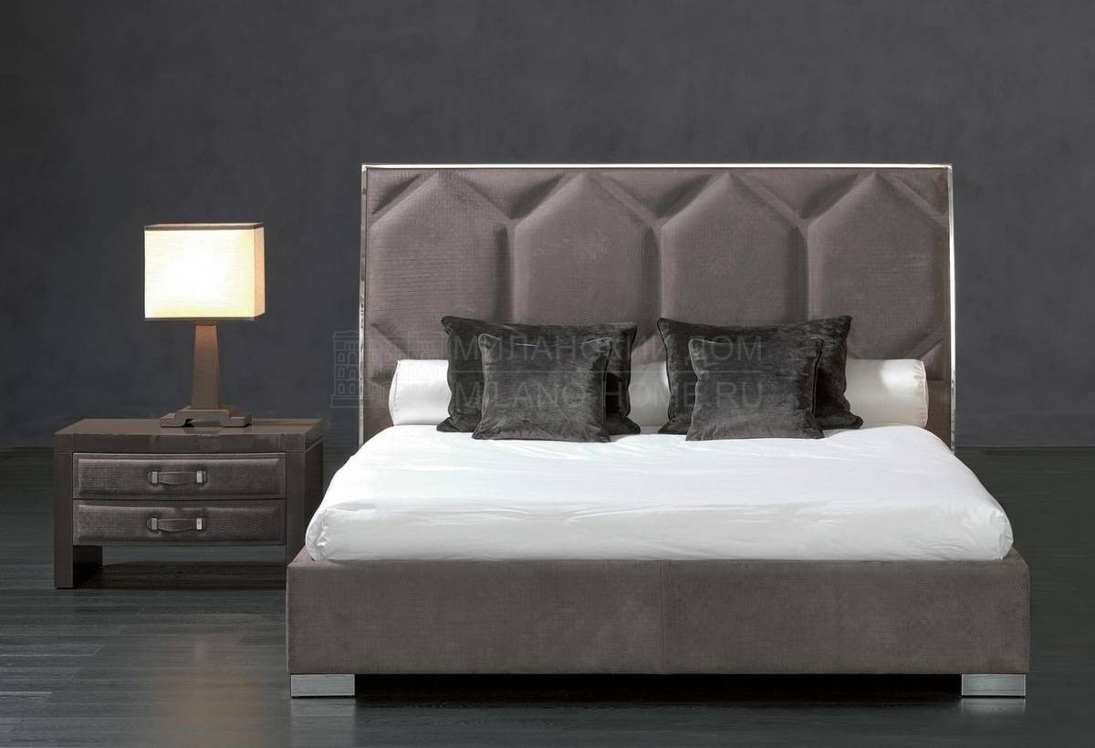 Кровать с мягким изголовьем Souffle/2040 из Италии фабрики RUGIANO