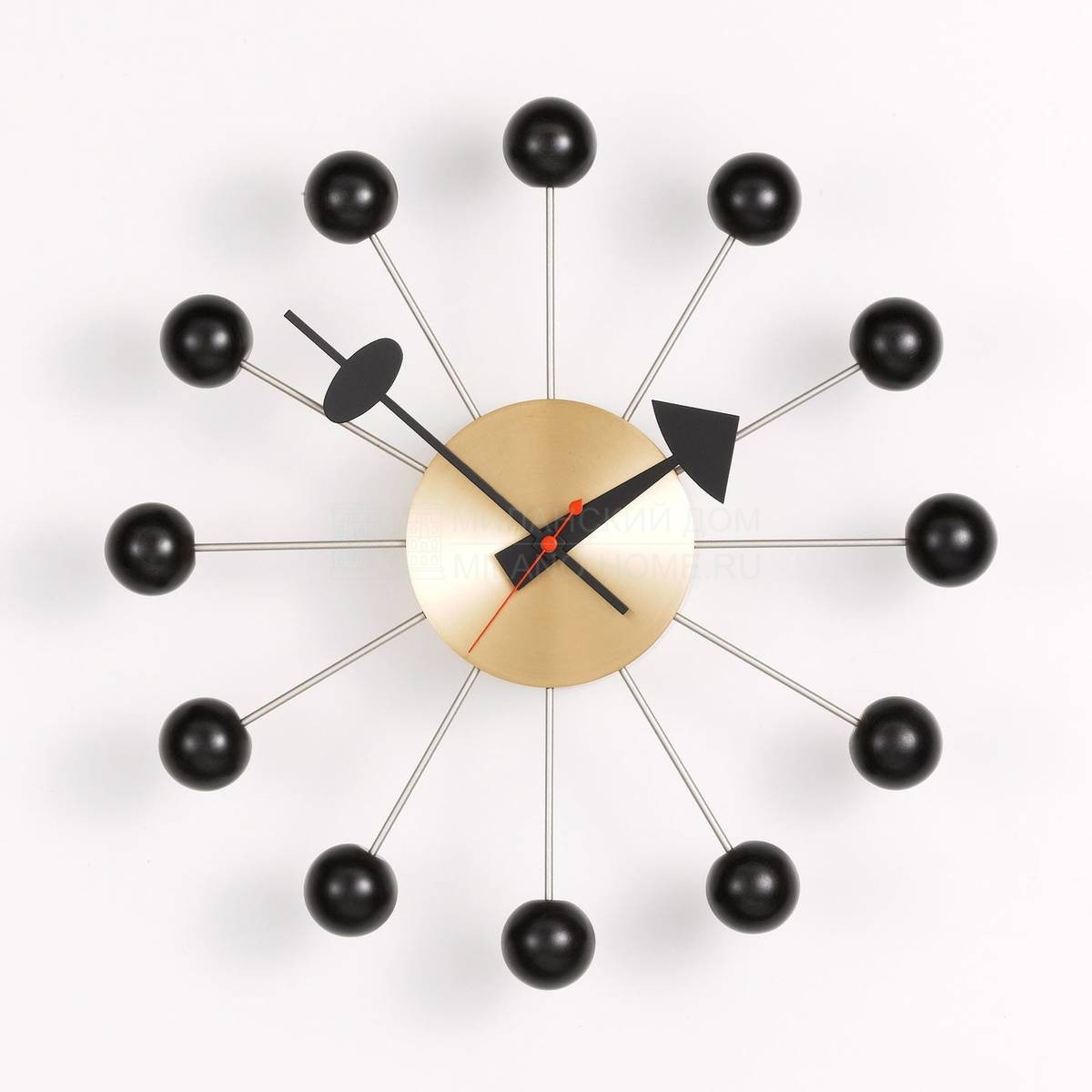 Настенные часы Ball Clock из Швейцарии фабрики VITRA