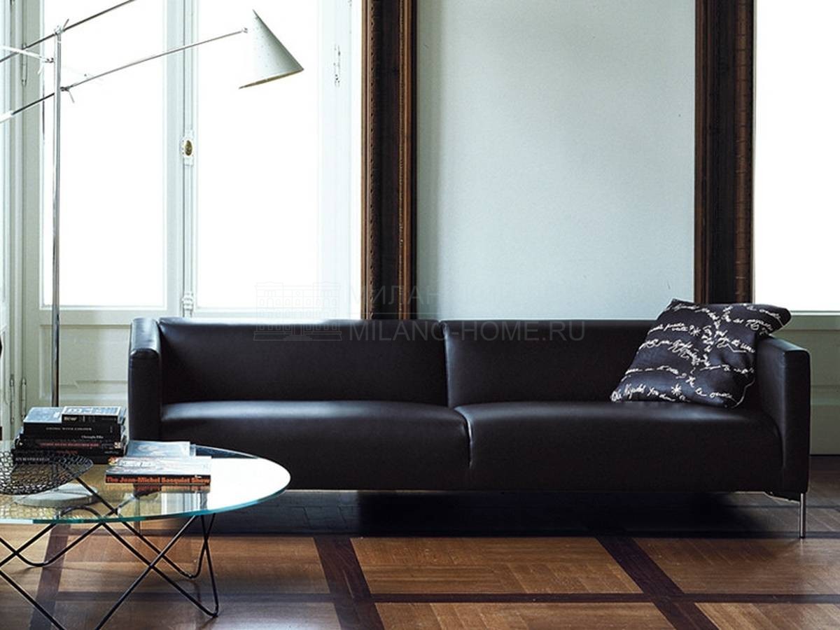 Прямой диван Twin sofa leather из Италии фабрики LIVING DIVANI