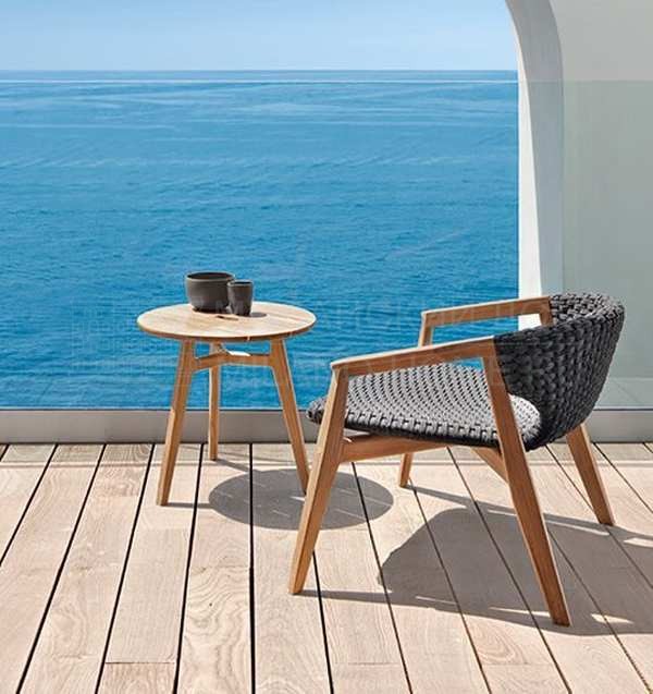 Кофейный столик Knit coffee table round  из Италии фабрики ETHIMO