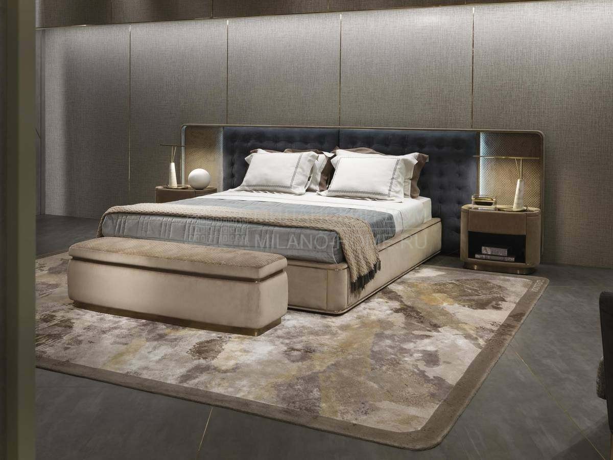 Кровать с мягким изголовьем Ripley bed из Италии фабрики IPE CAVALLI VISIONNAIRE Кровать с мягким изголовьем Ripley bed из Италии фабрики IPE CAVALLI VISIONNAIRE