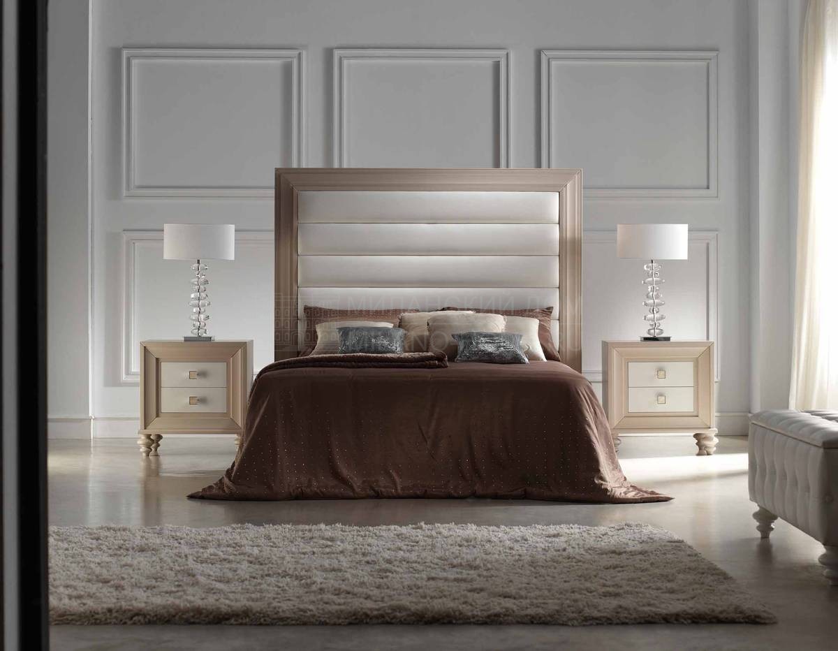 Кровать с мягким изголовьем Galiano selection/01 bed из Испании фабрики MUGALI