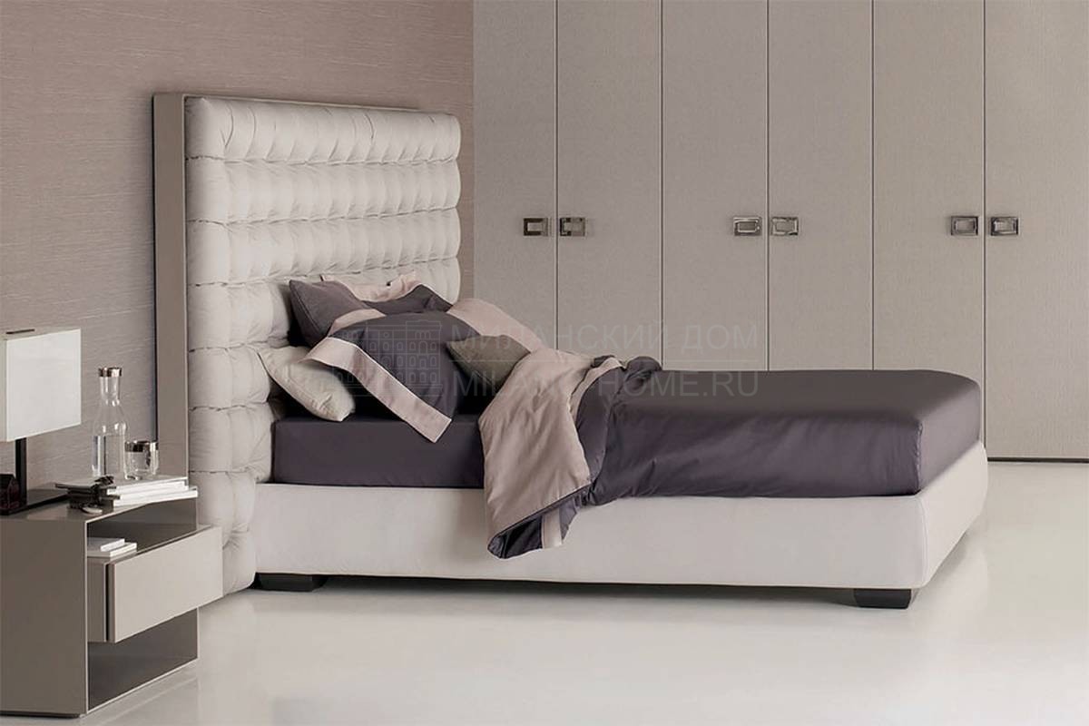 Кровать с мягким изголовьем Sanya (high headboard) LMSY LF9S LF8S из Италии фабрики FLOU