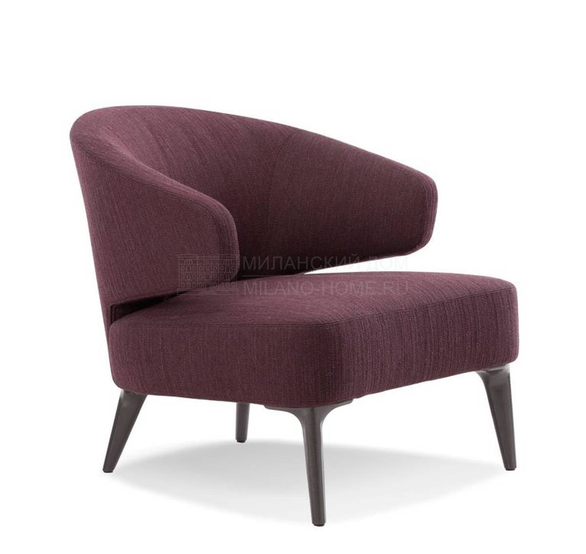 Круглое кресло Aston armchair из Италии фабрики MINOTTI