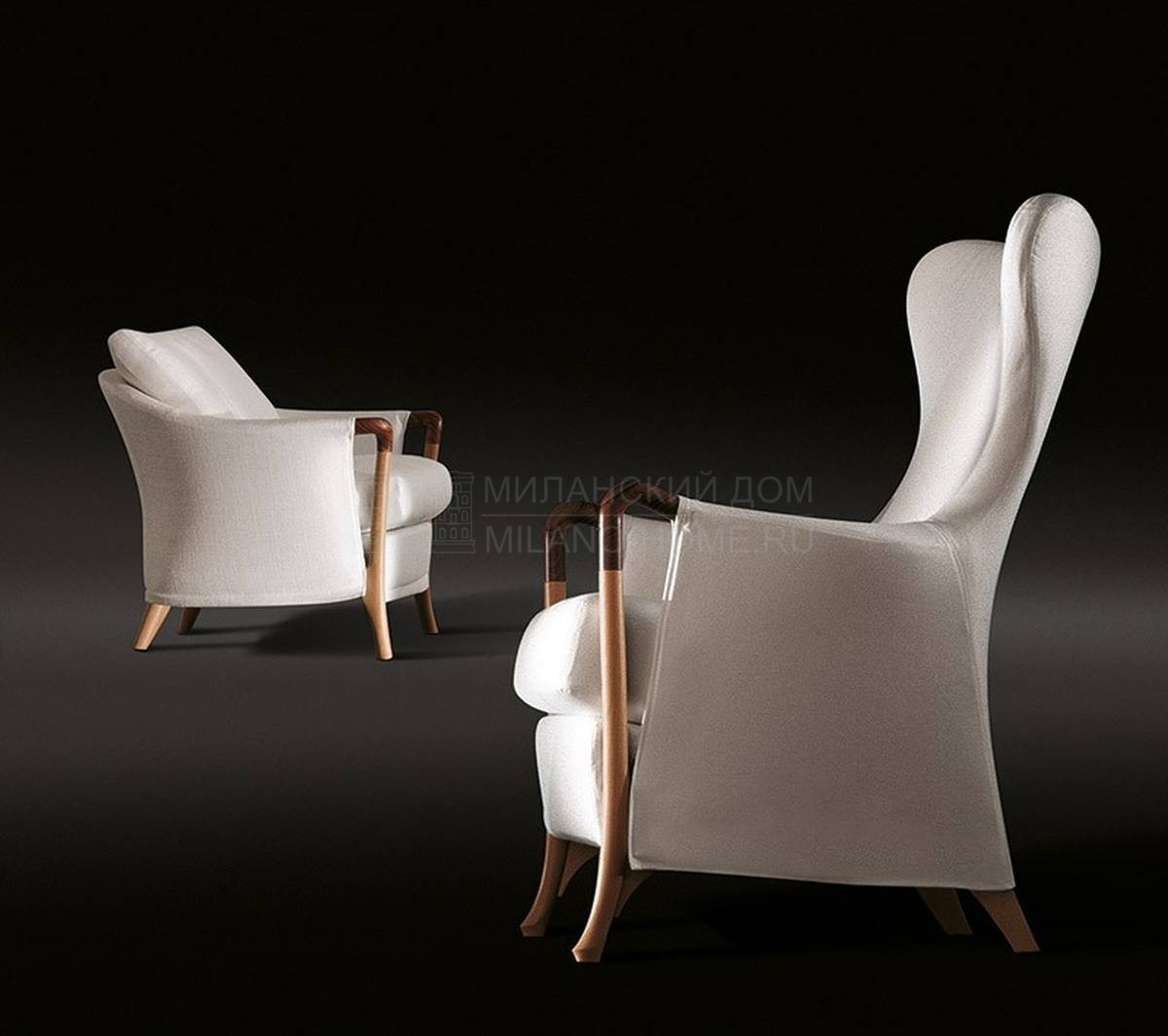 Каминное кресло Progetti Wing / art.63340 из Италии фабрики GIORGETTI