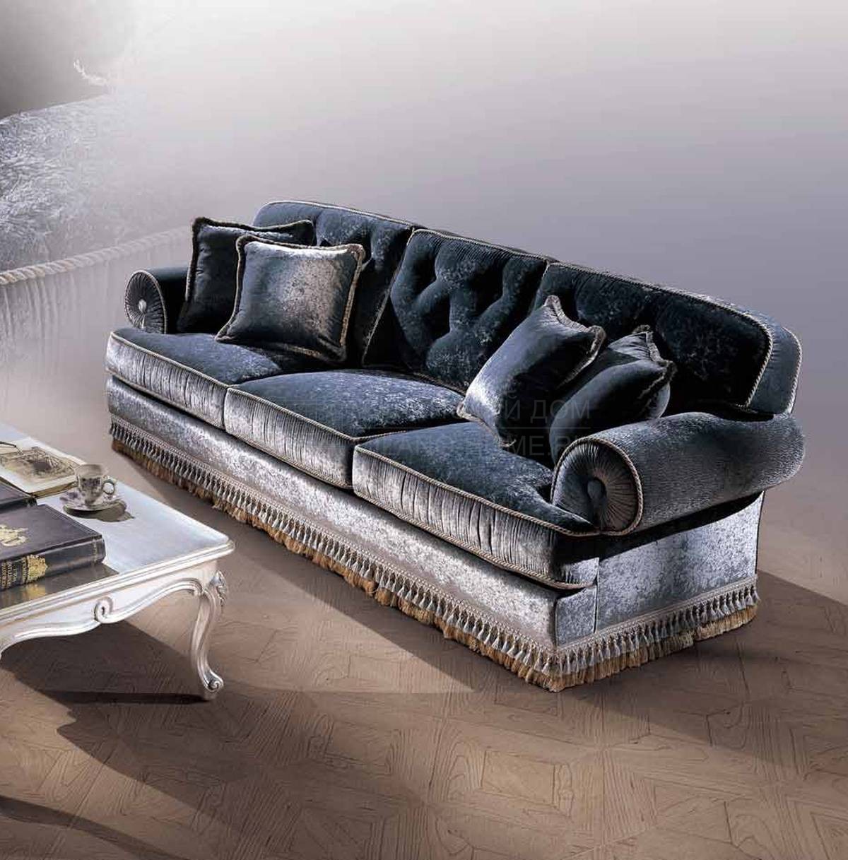 Прямой диван Shaw/9122-D3 из Италии фабрики ANGELO CAPPELLINI 