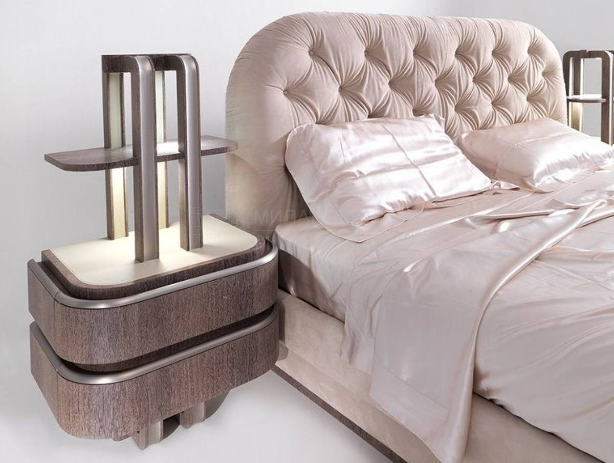 Кровать с мягким изголовьем G1597 из Италии фабрики ANNIBALE COLOMBO