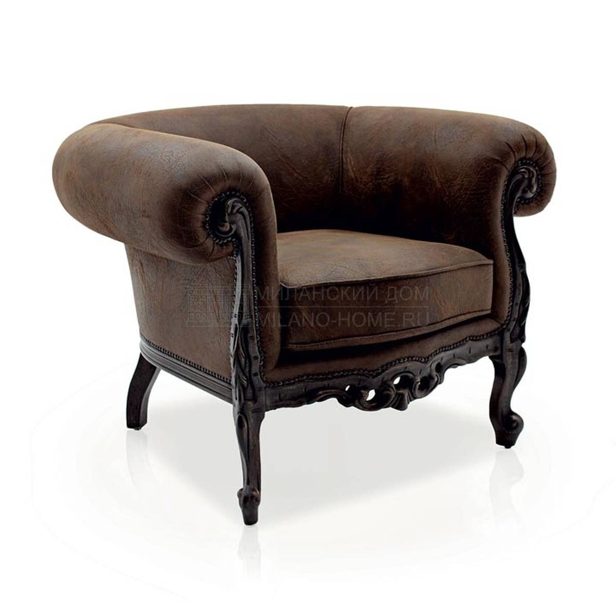 Кожаное кресло Febo leather из Италии фабрики SEVEN SEDIE