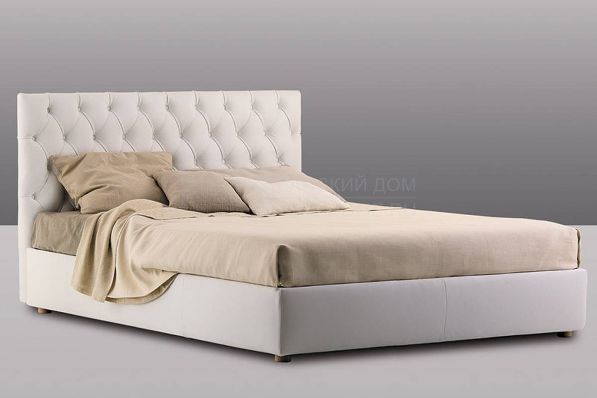 Кровать с мягким изголовьем Diamond/bed из Италии фабрики FERLEA