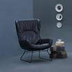Каминное кресло Leya armchair mantel leather — фотография 10