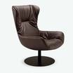 Каминное кресло Leya armchair mantel leather — фотография 8